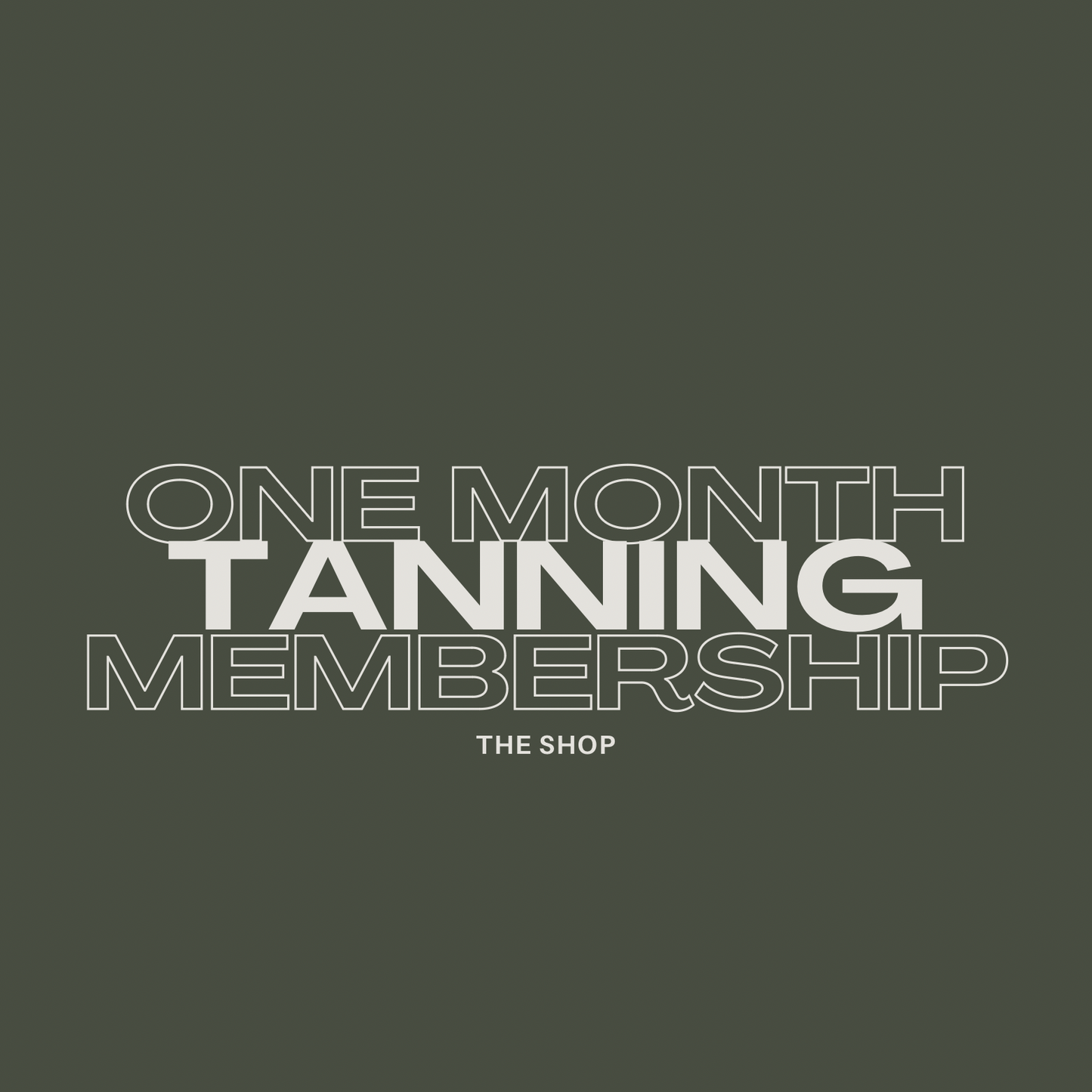 One Month Tanning Membership